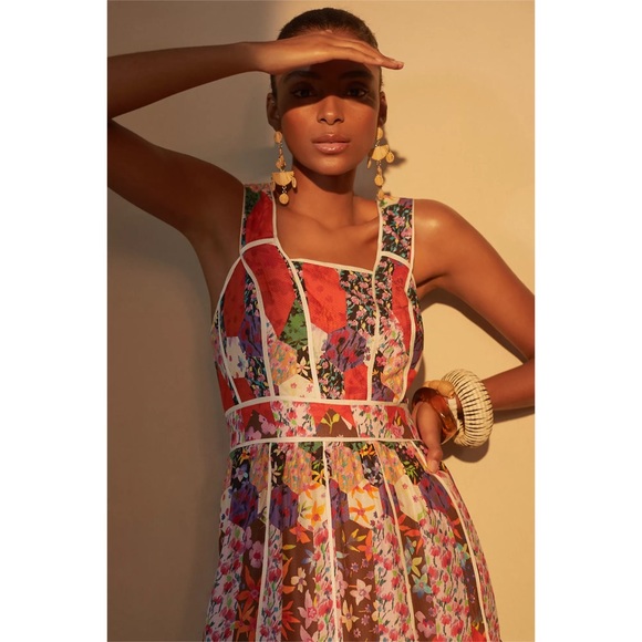 Anthropologie Square Neck Maxi Dress - Picture 2 of 5